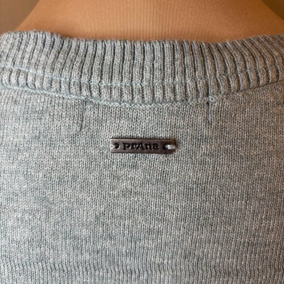 Prana Women's Havaar Colorblock Long Sleeve Sweater Gray Wool Blend Size XS #252 - Picture 4 of 7